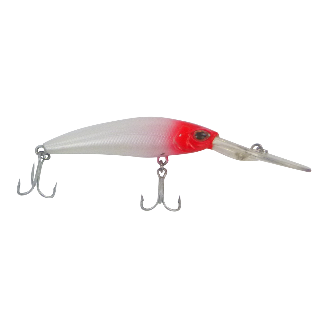 Finesse Wobbler Diving Lure, Red Head, 90mm